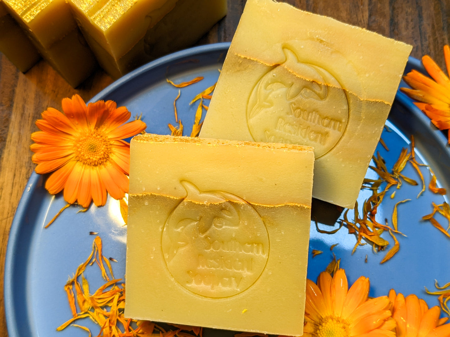 Golden Soap | St. John's Wort Hydrosol & Calendula-Infused Oil | Bright and Floral Scent
