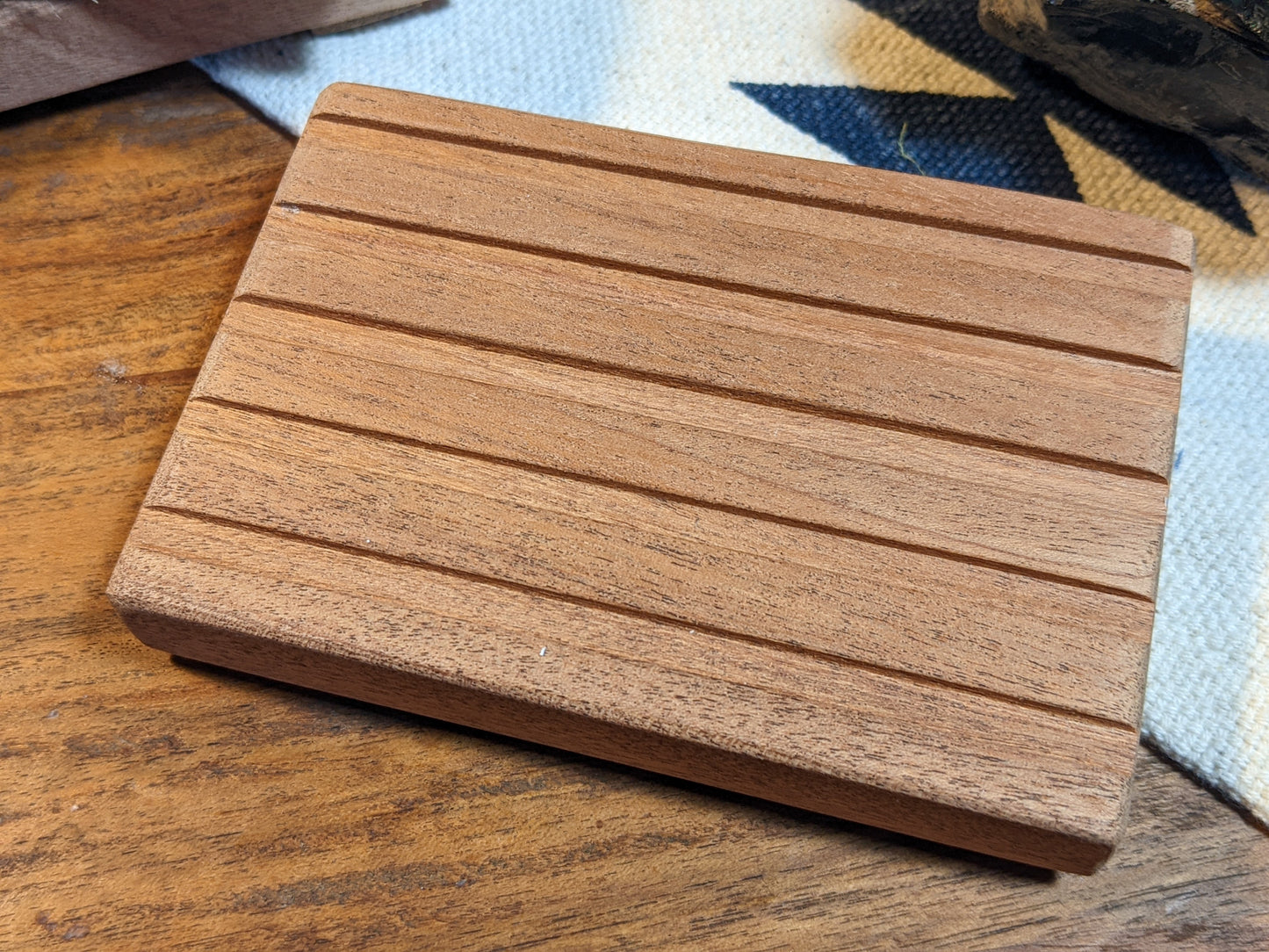 Khaya Wood Soap Dish