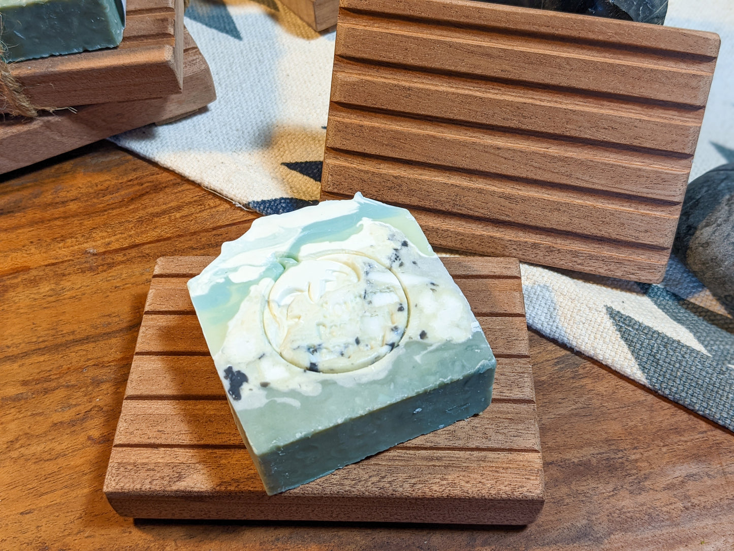 Khaya Wood Soap Dish