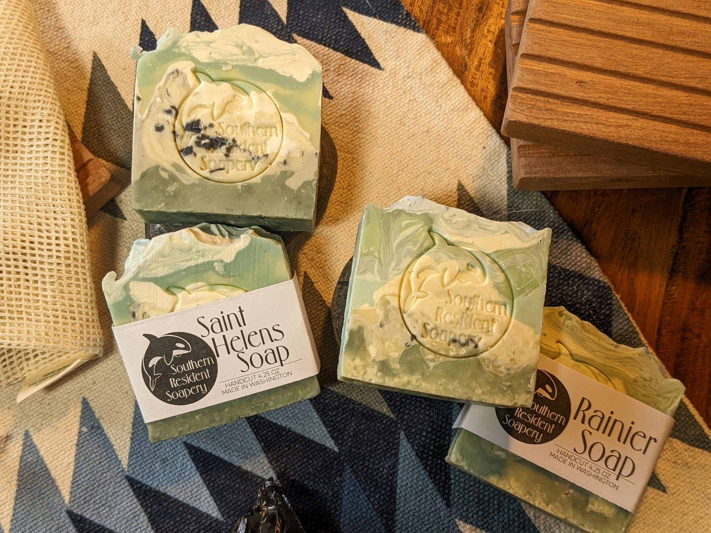 Cascade Range Bars | Shea Butter & Hemp Oil | Rainier or St. Helens Soap