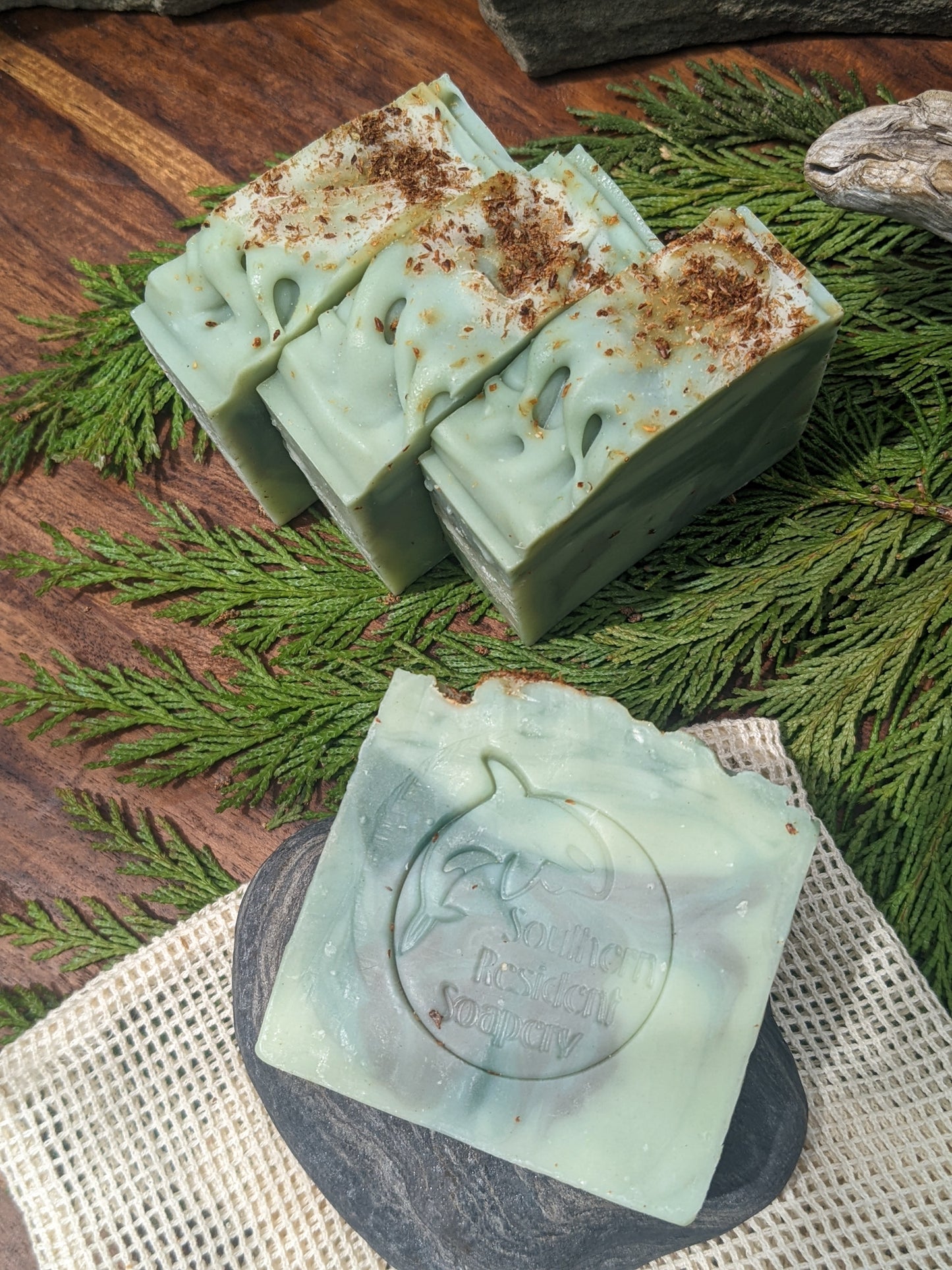 Cedar Bar - Handcrafted Botanical Soap | Shea Butter & Hemp Oil | Warm Cedar Scent