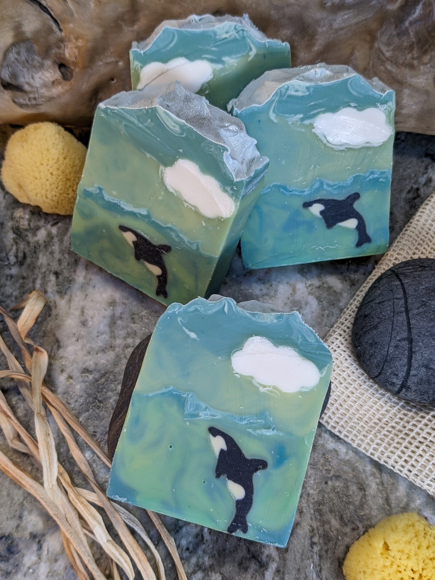 Salish Sea Bar - Hand poured Soap | Shea Butter & Hemp Oil | Citrus & Floral Scent