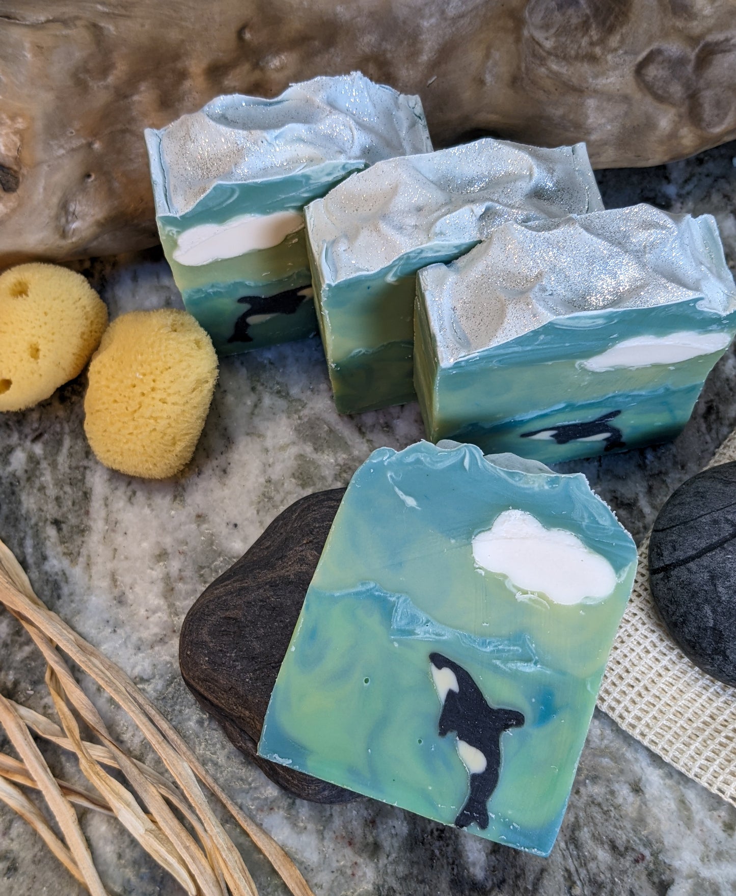 Salish Sea Bar - Hand poured Soap | Shea Butter & Hemp Oil | Citrus & Floral Scent