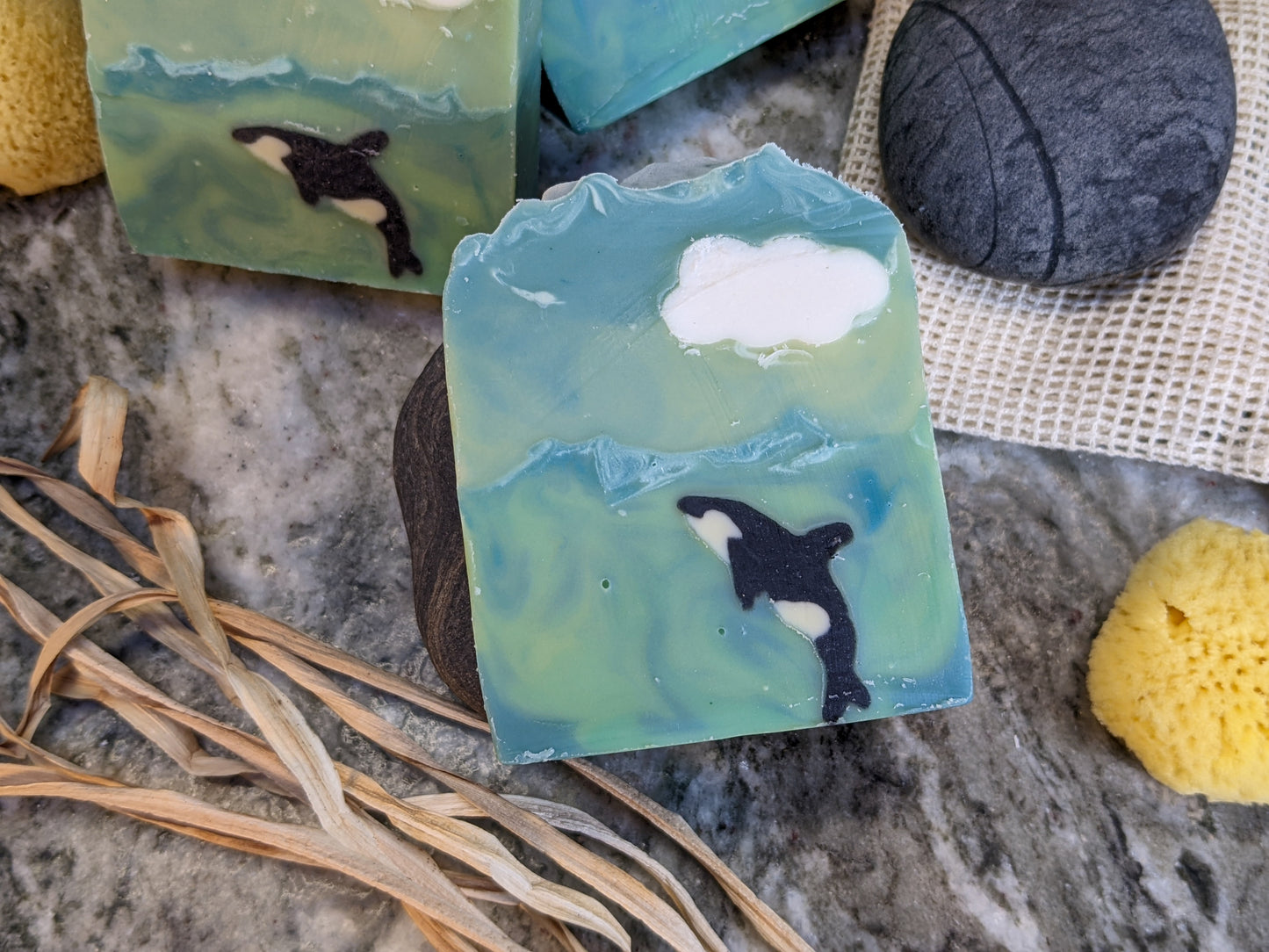 Salish Sea Bar - Hand poured Soap | Shea Butter & Hemp Oil | Citrus & Floral Scent