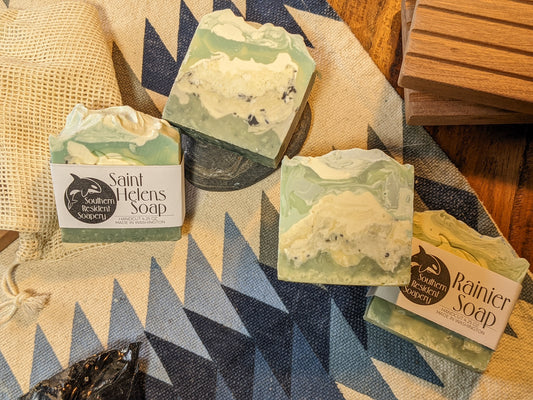 Cascade Range Bars | Shea Butter & Hemp Oil | Rainier or St. Helens Soap