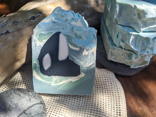 Orca Bar - Handcrafted Botanical Soap | Shea Butter & Hemp Oil | Aqueous Floral Scent