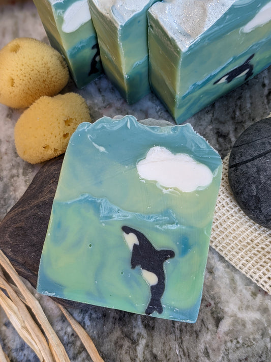 Salish Sea Bar - Hand poured Soap | Shea Butter & Hemp Oil | Citrus & Floral Scent
