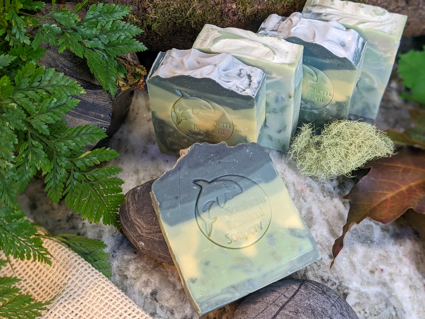 Evergreen Bar - Handcrafted Botanical Soap | Shea Butter & Hemp Oil | Deep Wet Woodsy Scent