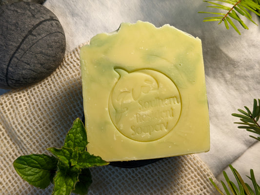 Rosemary Mint Bar Soap | Moisturizing Hemp & Shea Butter | Herbaceous, Mint & Rosemary Scent